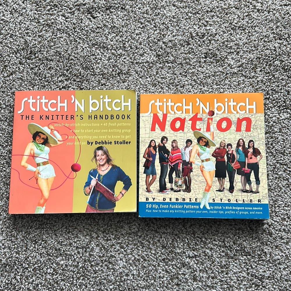 Two stitch and bitch books